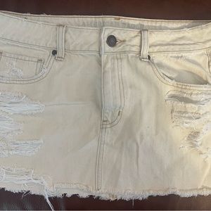 American Eagle Outfitters Mini Skirt size 12. Color: off white cream color